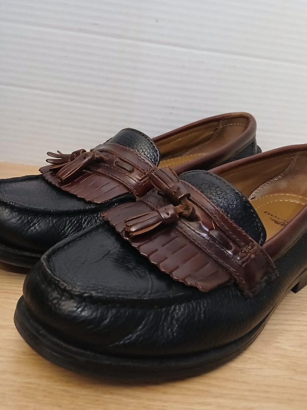 Dockers Loafers Mens 9.5 M Tassel Black, Brown Slip On Strategy Shoes